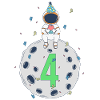 4th Birthday Space Birthday Party