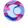 Bisexual Space Moon Bisexual Pride