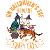Chats d’Halloween mignons et effrayants