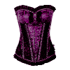 corsage,læder corsage,læder,kvinde,pink