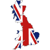 United Kingdom Flag Map