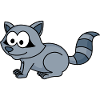Raccoon Comic Animal