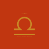 ZODIAC SIGN Libra -red-