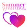 Summer Heart Purple Red
