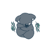 Funny Sleepy Koala