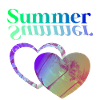 Summer Heart Green Blue
