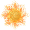 verschnörkelter Lichtwirbel, Sonne, SSL, Symbol