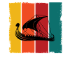 Retro Viking Ship