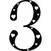 3 Birthday with heart