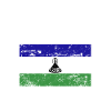 Lesotho Flagge Spruch