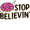Süßigkeiten Naschen Statement Lecker Donut
