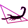 Skorpion in lila/Pink