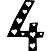 4 Birthday with heart