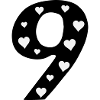 9 Birthday with heart