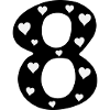 8 Birthday with heart