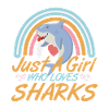 Girl loves Sharks