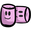 Betupfen Marshmallow comic Geschenk