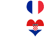 The France and Croatia brilliant/gift