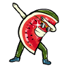Dabbing Watermelon Dab Dancing Watermelons