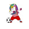 Usa football dabbing gift