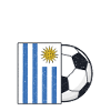Uruguay football team flag gift