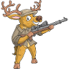 Hunting Deer / Hunter Deer