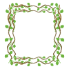 Leaves Square Shape Square Frame