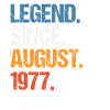 Légende depuis août 1977 Anniversaire
