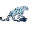 Blauer Schneeleopard