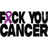 Fuck You Cancer - Purple Bow