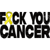 Fuck You Cancer - Yellow Ribbon