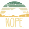 Cat Nope Retro