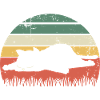 Retro Cat Sunset