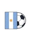 Argentinien-fußball-team-flaggen-geschenk