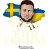 Ukraine Sverige Stand with Ukraine