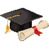 Retro Pixel Uni Degree