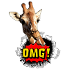 Funny giraffe OMG