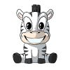 Cute Cartoon Zebra