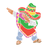 Dabbing mexicain Cinco De Mayo