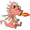Sweet dragon spits fire
