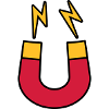 Lightning magnet logo funny
