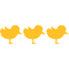 Team 3 Chicks Silhouette