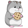Hamster avec biscuit