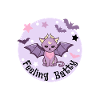 Feeling Batty. Pastel Vampire Cat.