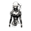 technical drawing cyborg