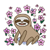 Lazy kawai flowers