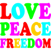 Love peace freedom