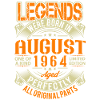 1964 August Birthday Legend