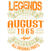 1965 August Birthday Legend