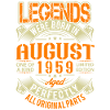 1959 August Birthday Legend